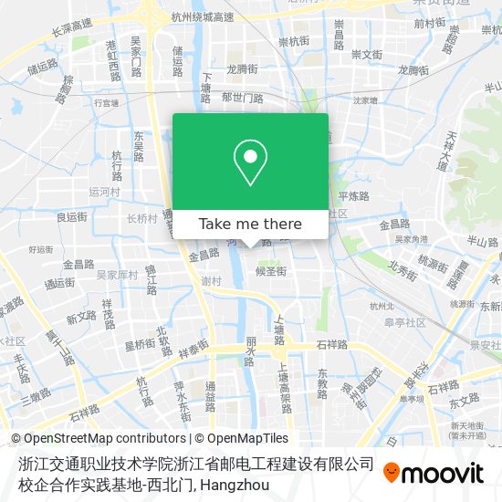 浙江交通职业技术学院浙江省邮电工程建设有限公司校企合作实践基地-西北门 map