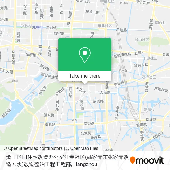 萧山区旧住宅改造办公室江寺社区(韩家弄东张家弄改造区块)改造整治工程工程部 map