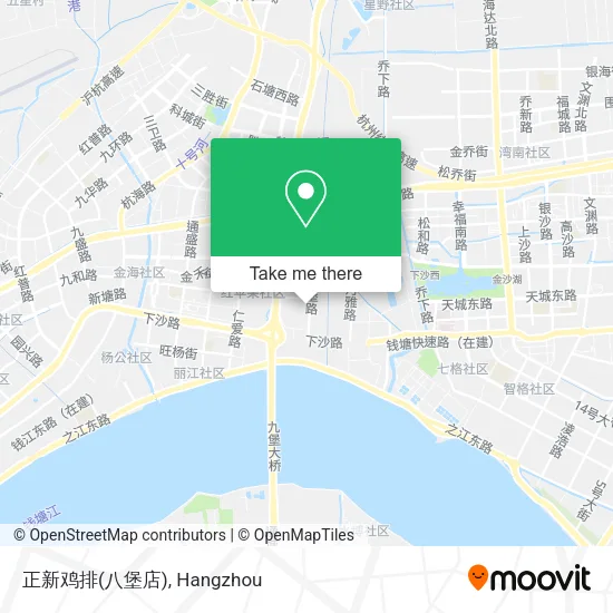 正新鸡排(八堡店) map