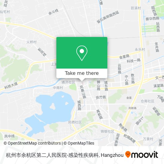 杭州市余杭区第二人民医院-感染性疾病科 map