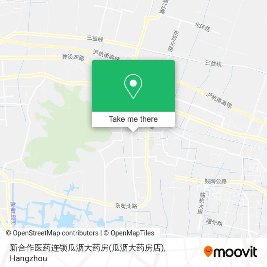 新合作医药连锁瓜沥大药房(瓜沥大药房店) map