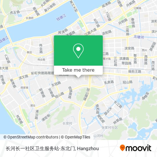 长河长一社区卫生服务站-东北门 map