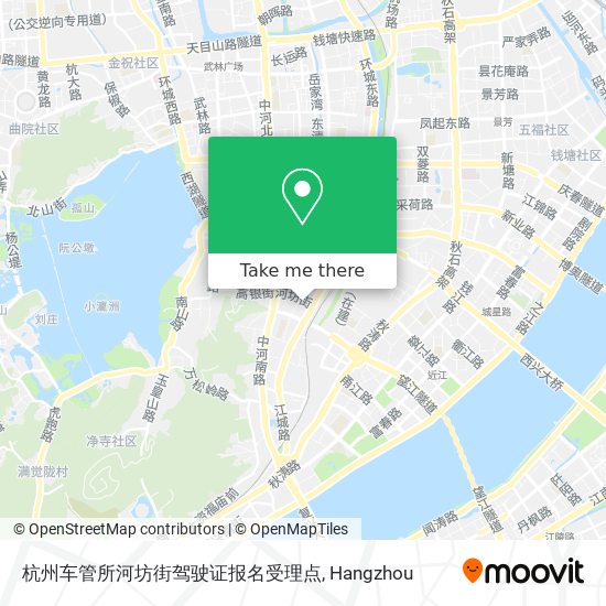 杭州车管所河坊街驾驶证报名受理点 map