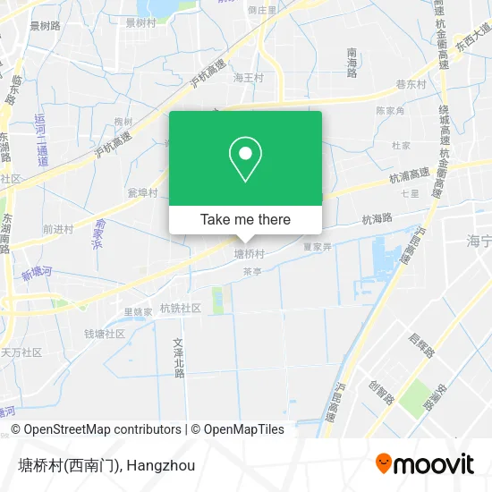 塘桥村(西南门) map