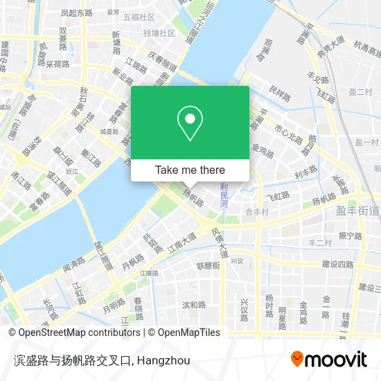 滨盛路与扬帆路交叉口 map