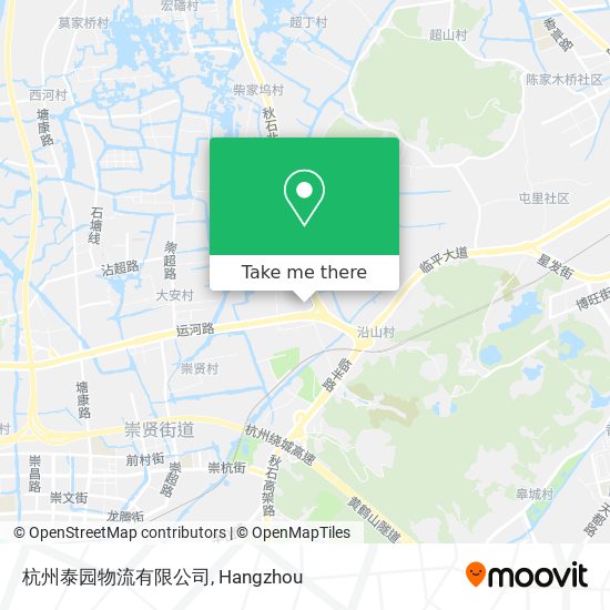 杭州泰园物流有限公司 map