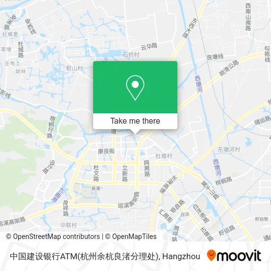 中国建设银行ATM(杭州余杭良渚分理处) map
