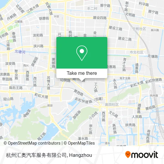 杭州汇奥汽车服务有限公司 map