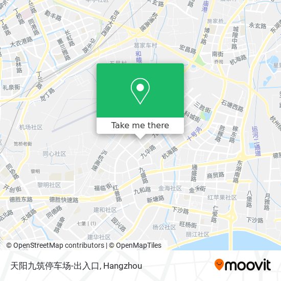 天阳九筑停车场-出入口 map