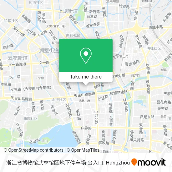 浙江省博物馆武林馆区地下停车场-出入口 map