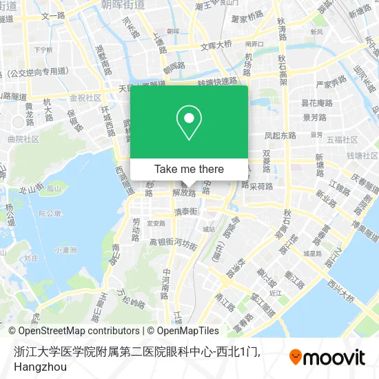 浙江大学医学院附属第二医院眼科中心-西北1门 map