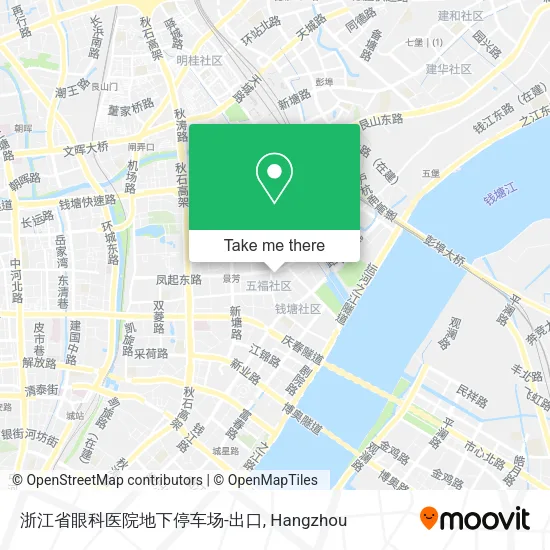 浙江省眼科医院地下停车场-出口 map