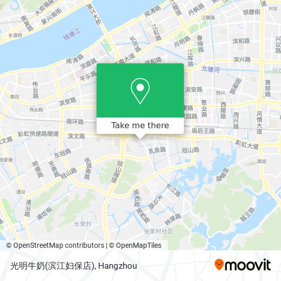 光明牛奶(滨江妇保店) map
