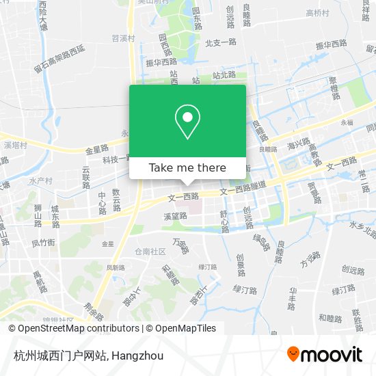 杭州城西门户网站 map