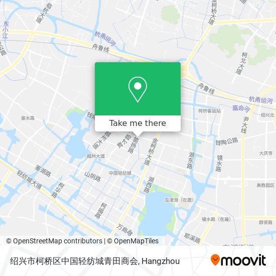 绍兴市柯桥区中国轻纺城青田商会 map