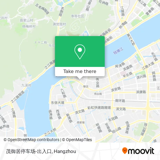 茂御居停车场-出入口 map