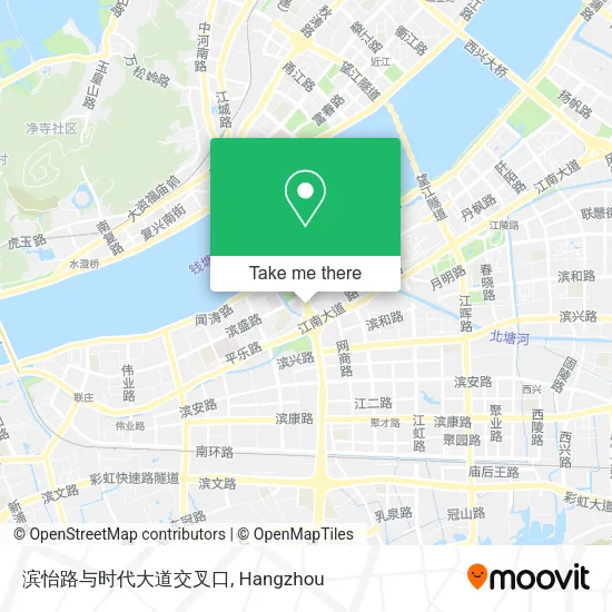 滨怡路与时代大道交叉口 map