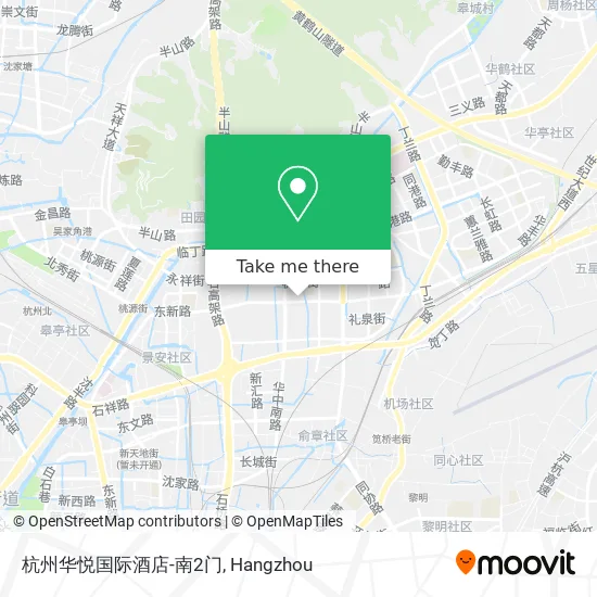 杭州华悦国际酒店-南2门 map