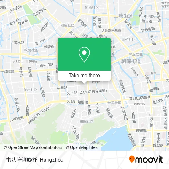 书法培训晚托 map