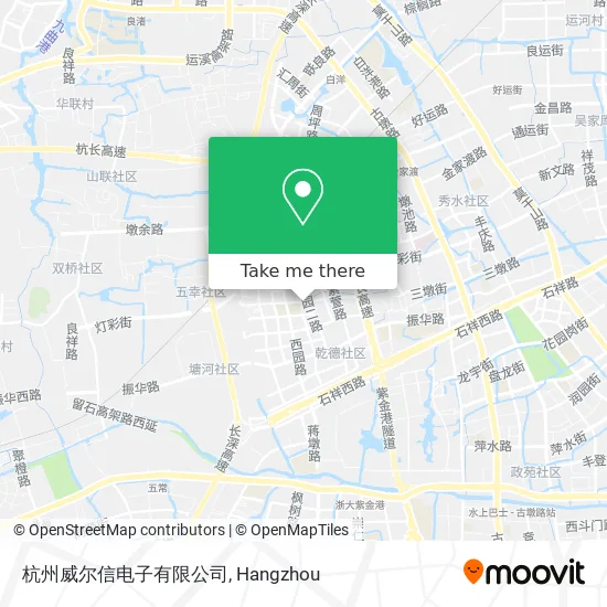 杭州威尔信电子有限公司 map