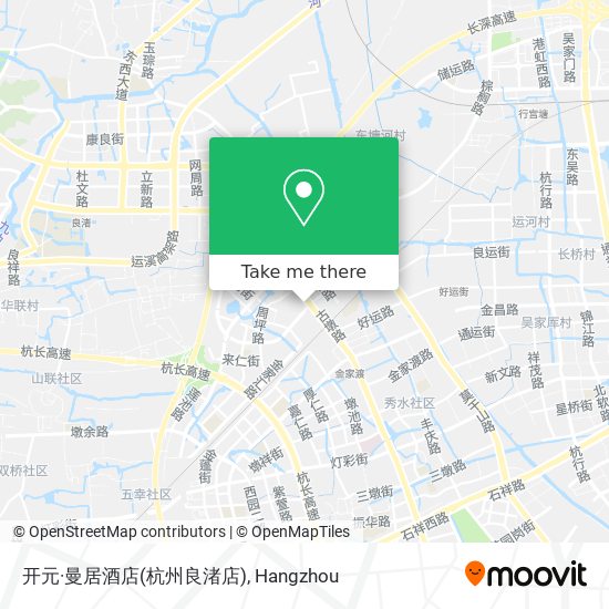 开元·曼居酒店(杭州良渚店) map
