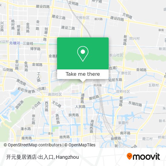 开元曼居酒店-出入口 map
