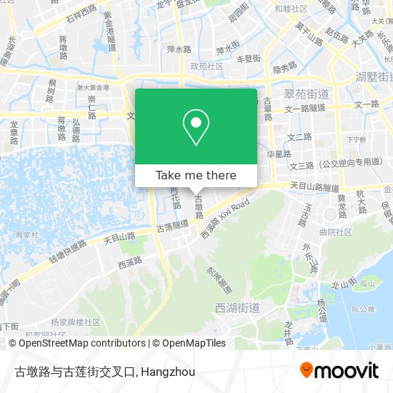 古墩路与古莲街交叉口 map