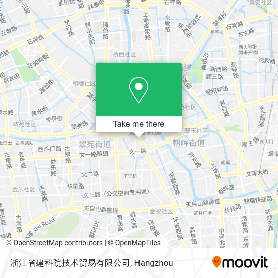 浙江省建科院技术贸易有限公司 map