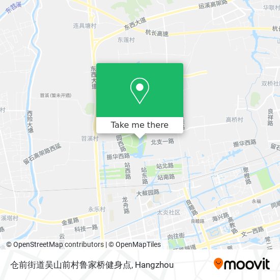 仓前街道吴山前村鲁家桥健身点 map