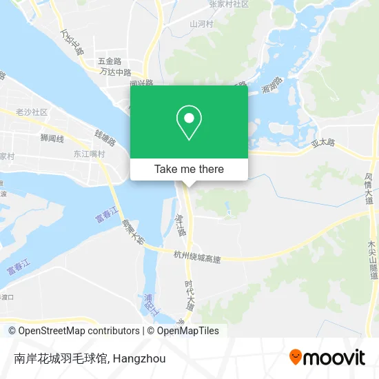 南岸花城羽毛球馆 map