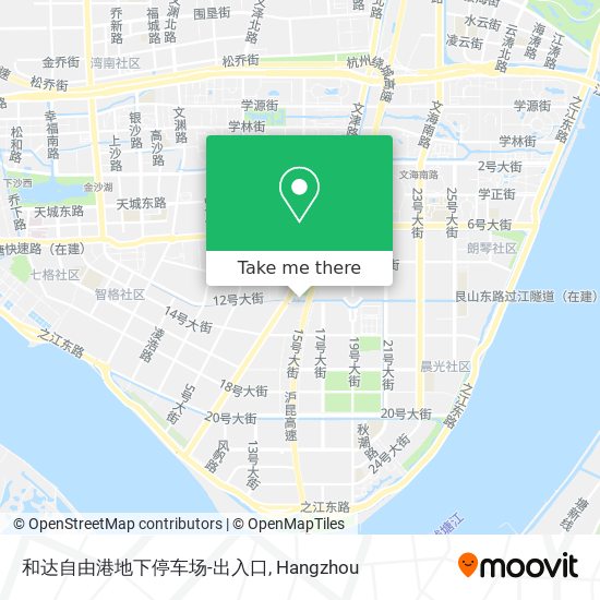 和达自由港地下停车场-出入口 map