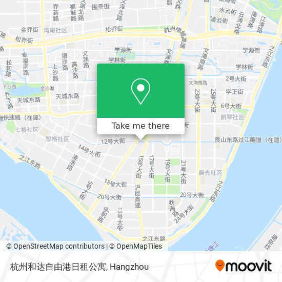 杭州和达自由港日租公寓 map