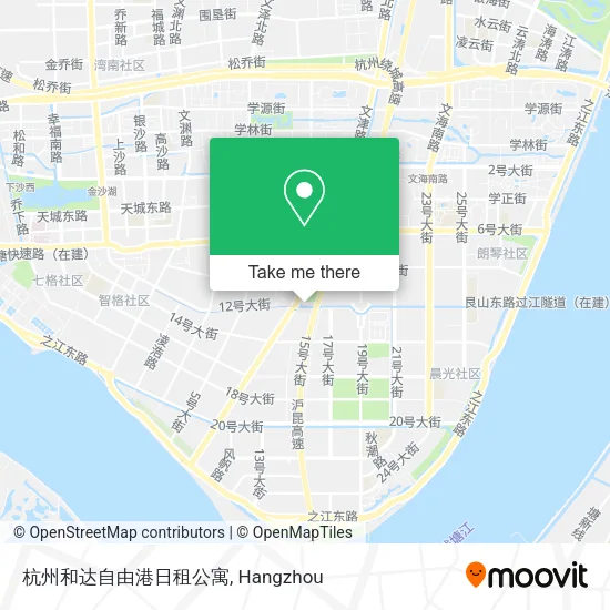 杭州和达自由港日租公寓 map