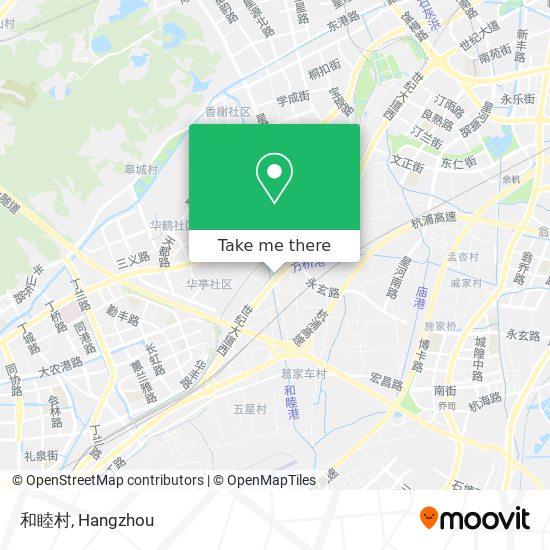 和睦村 map
