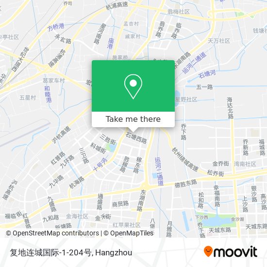 复地连城国际-1-204号 map