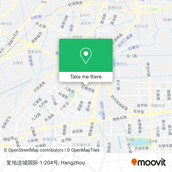 复地连城国际-1-204号 map