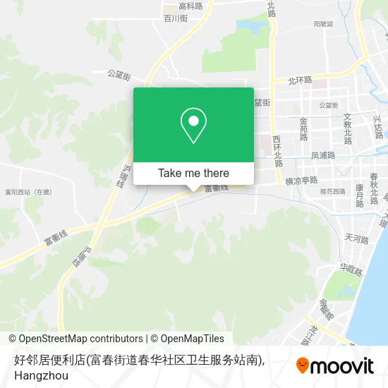 好邻居便利店(富春街道春华社区卫生服务站南) map