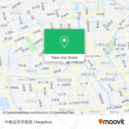 中粮运河天悦府 map
