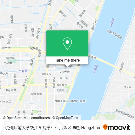 杭州师范大学钱江学院学生生活园区-8幢 map