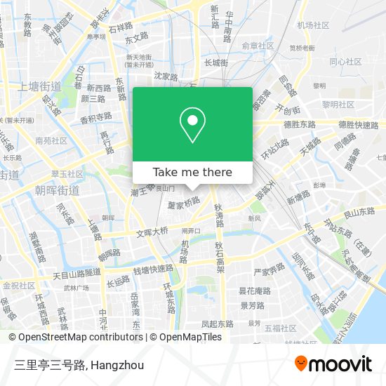 三里亭三号路 map
