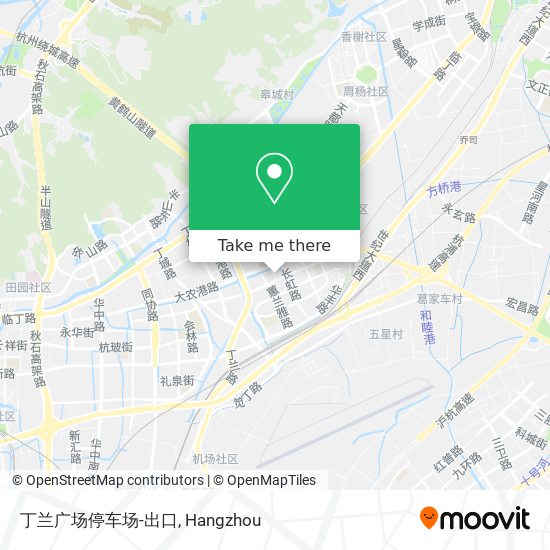 丁兰广场停车场-出口 map