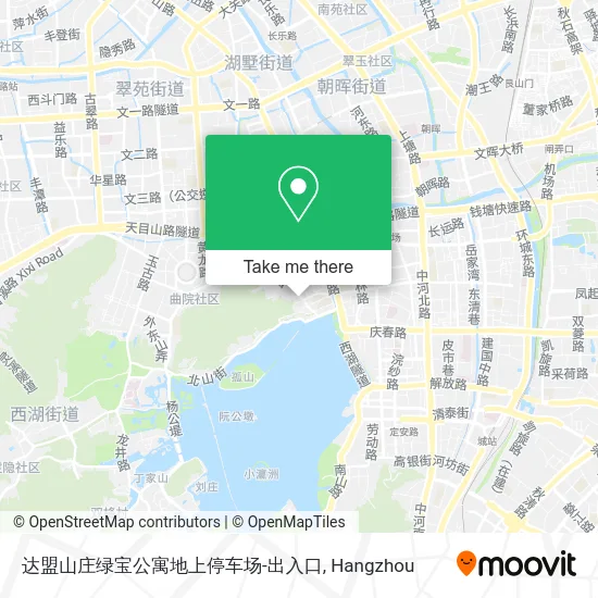 达盟山庄绿宝公寓地上停车场-出入口 map