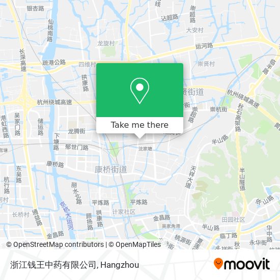 浙江钱王中药有限公司 map