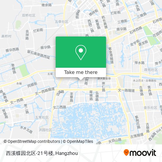 西溪蝶园北区-21号楼 map