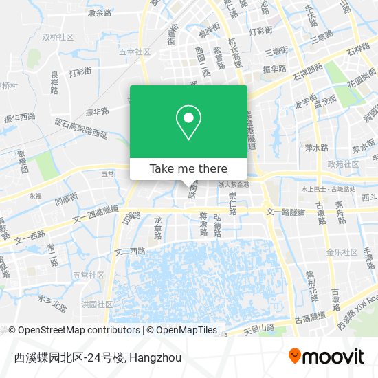 西溪蝶园北区-24号楼 map