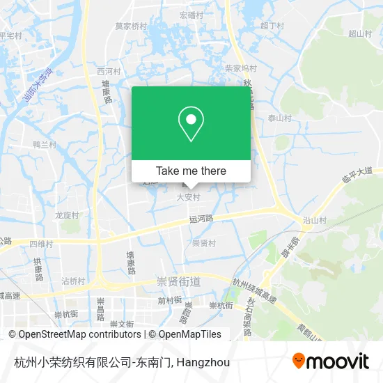 杭州小荣纺织有限公司-东南门 map