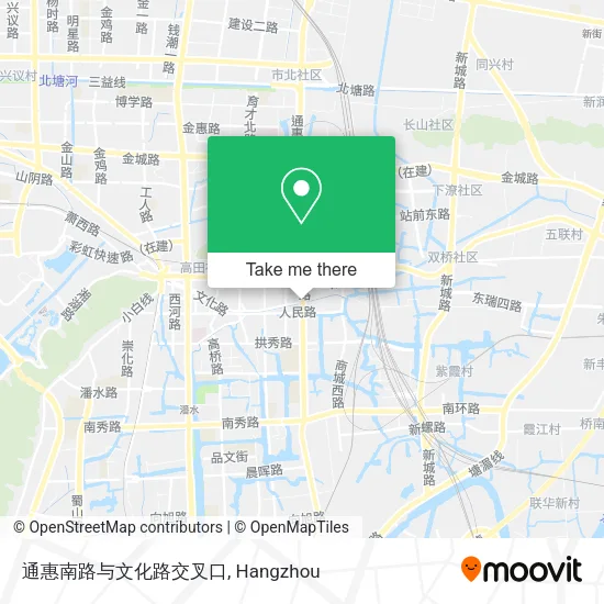 通惠南路与文化路交叉口 map