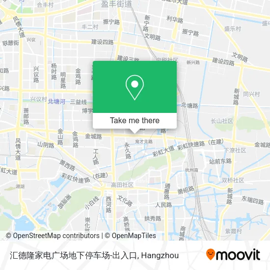 汇德隆家电广场地下停车场-出入口 map