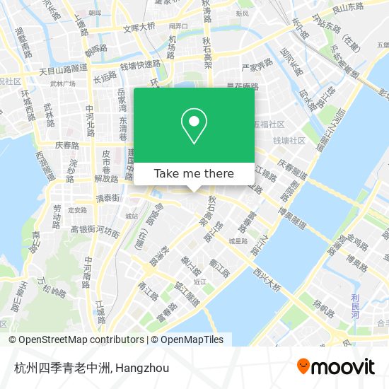 杭州四季青老中洲 map