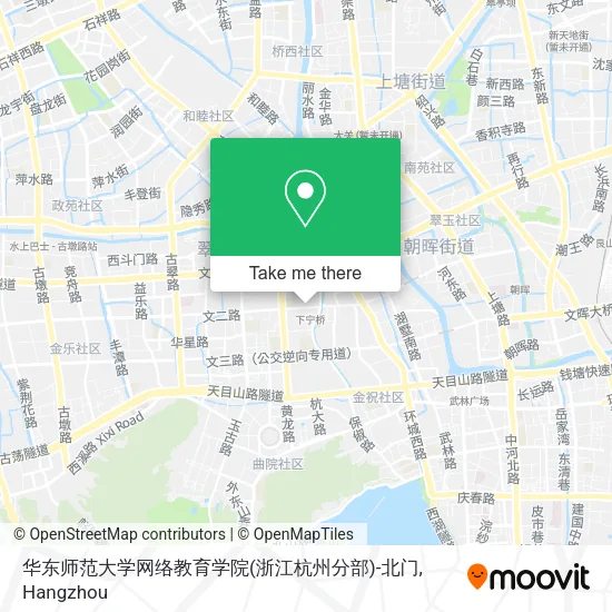 华东师范大学网络教育学院(浙江杭州分部)-北门 map